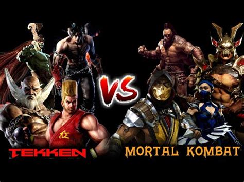 mk vs tekken|Tekken vs Mortal Kombat .